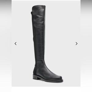 Staurt Weitzman 550 bold leather brand new over the knee moto boots  sz 6